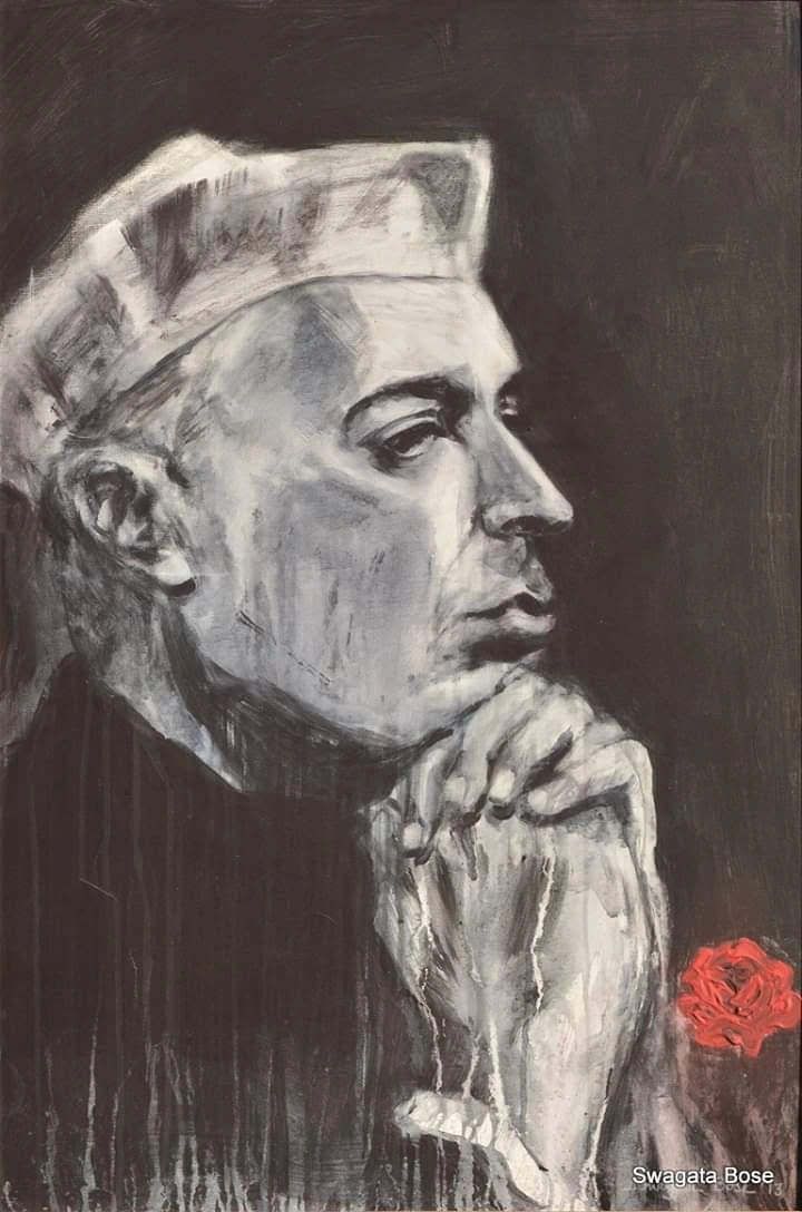 Portrait painting by Swagata Bose